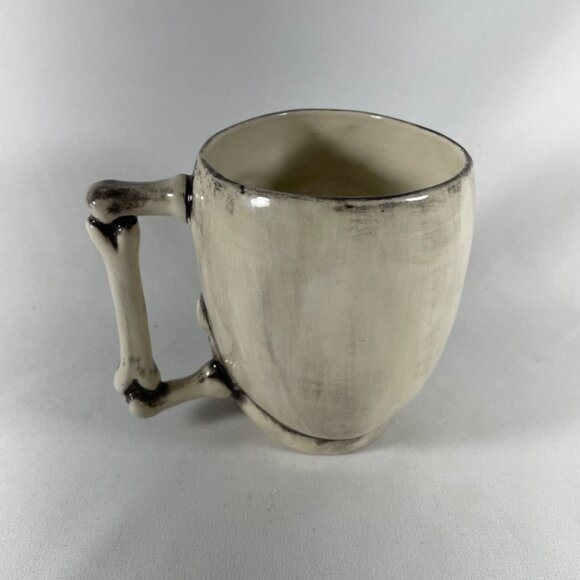 HALLOWEEN “3D” HANDMADE, SCARY, SKELETON HEAD MUG - Picture 5 of 6